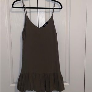 Short, green dress from Lulus